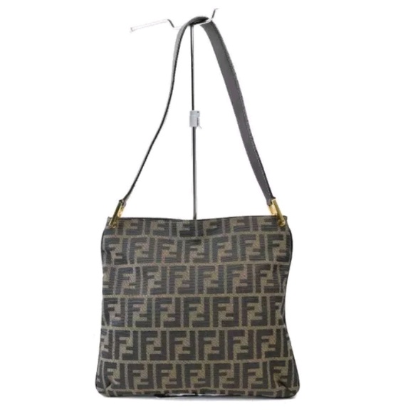 Fendi Handbags - Authentic Fendi Shoulder HandBag Logo Cavas Purse